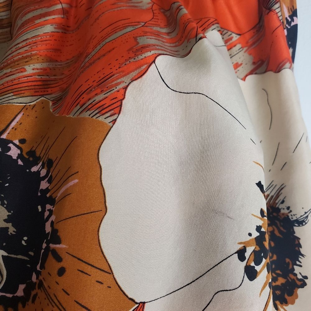 Anthropologie Odille Floral Silk Mini Skirt Size Small - Picture 5 of 9